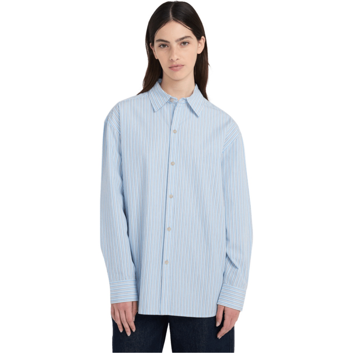 2026 Element Womens Classic Boyfriend Shirt ELJWT00117 - Classic Stripes Blue